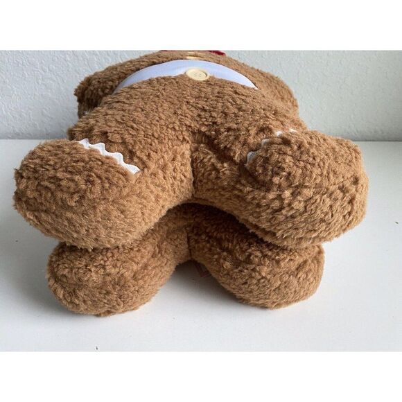 Set Of 2 Cupcakes and Cashmere Gingerbread Boy and Girl Soft Sherpa Pillows NEW - Picture 8 of 11